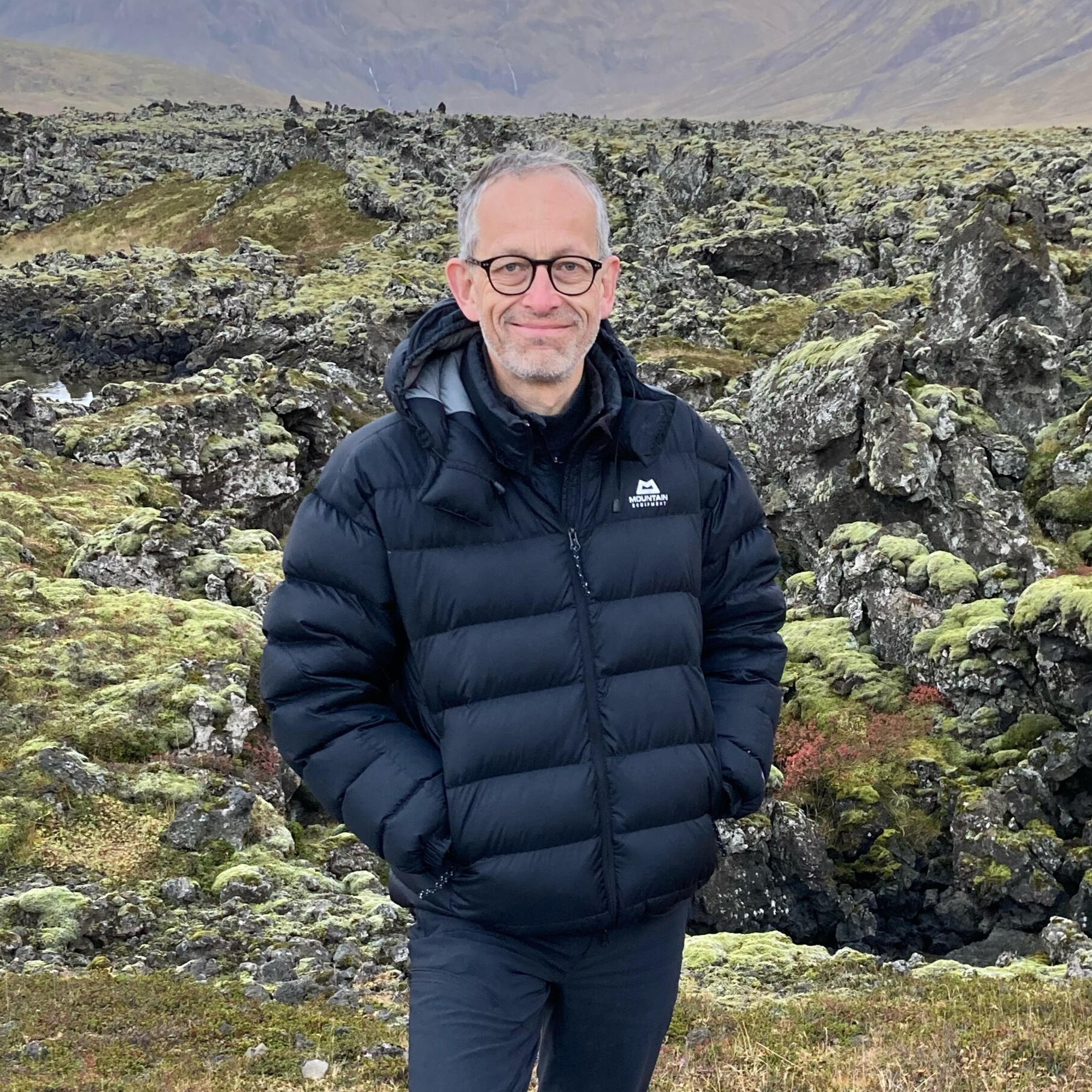 James in his happy place at a lava field in Western Iceland.